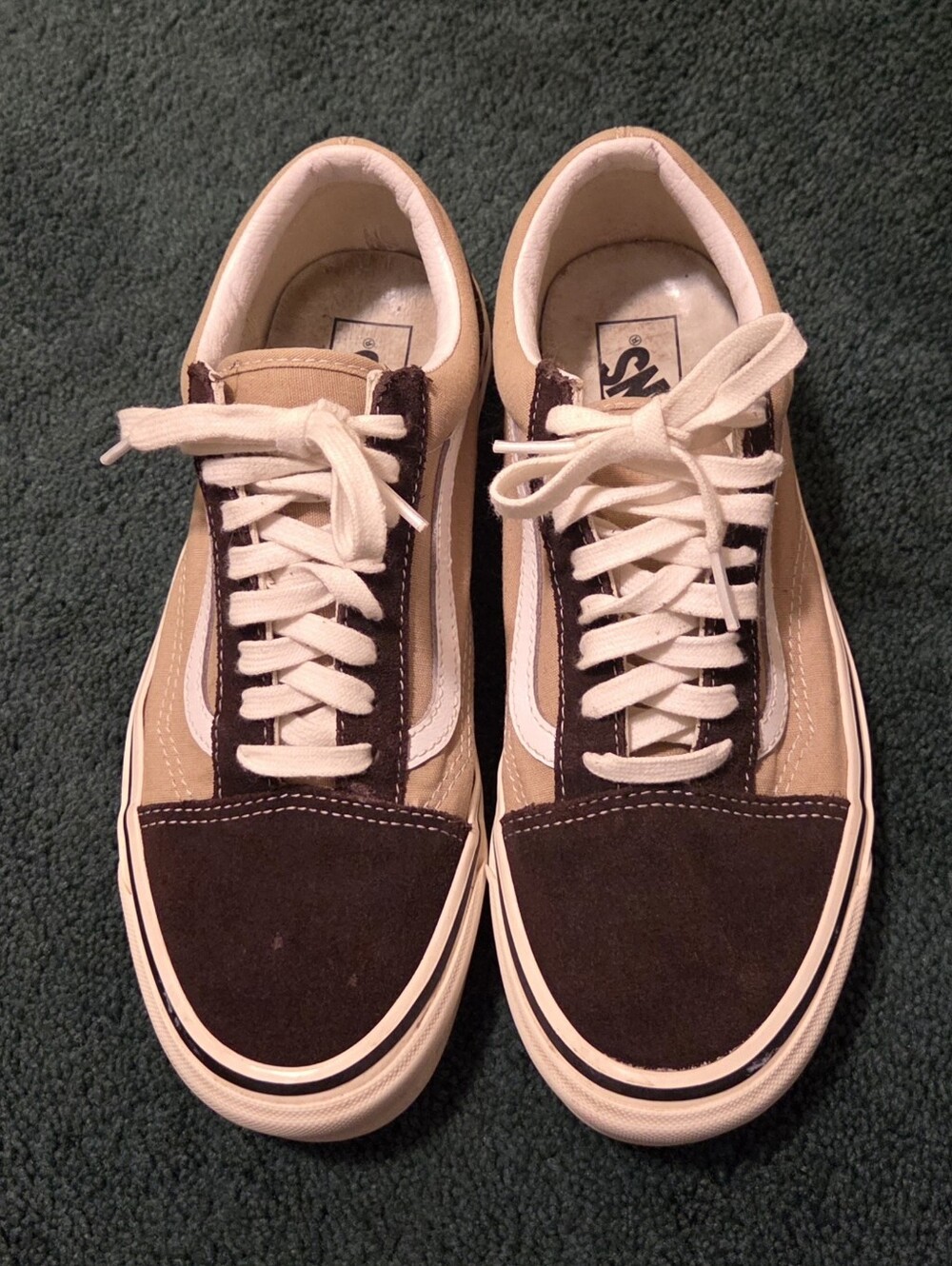 Vans Two-Tone Brown and Tan Old Skool Sneakers